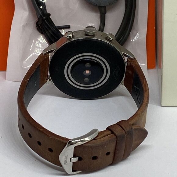 Fossil GEN 4 FTW6011 Women's Brown Leather Digital Dial Hybrid Smartwatch BS258 - Picture 10 of 12